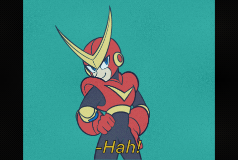 2D Character Animation test. (Character: Quick Man, Mega Man, Capcom)