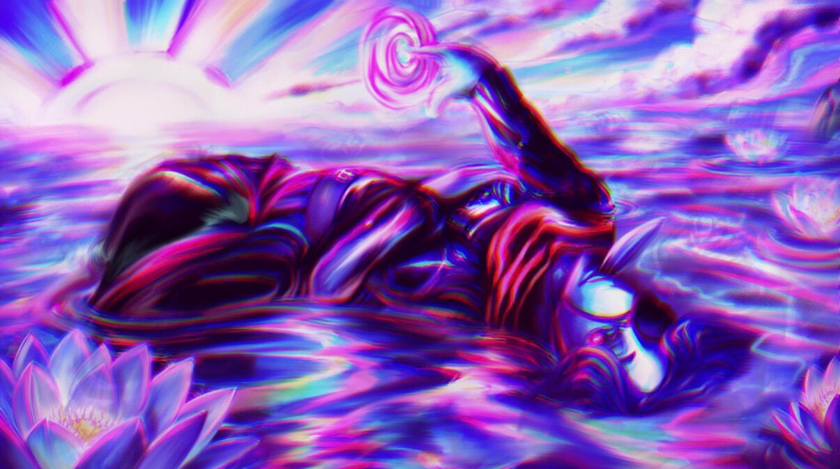 Clifford Key Art, Age of Aquarius. Programs: Adobe Photoshop, Procreate.