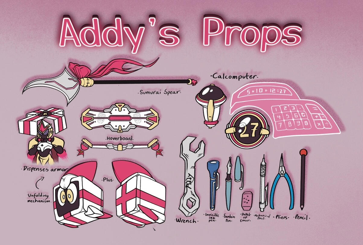 Addy’s props, Factor Fighters. Programs: Adobe Photoshop.